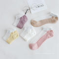 Custom Fashion Candy Color No Show Dozen White Cotton Simple Sport Socks Women Low Ankle